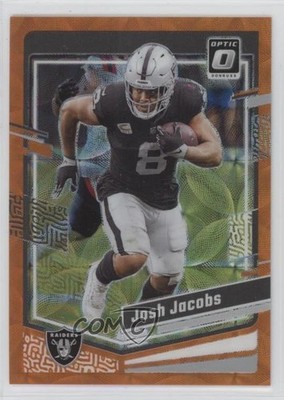 2023 Panini Donruss Optic Orange Scope Prizm 43/79 Josh Jacobs #99 0a6