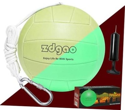 Portable Tetherball-Glow in The Dark Replacement Tether Ball with Carabiner,