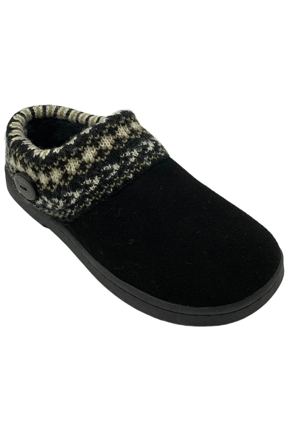 Clarks Womens Suede Womens Sweater Clogs Black 6490₽