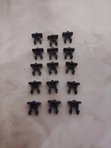 Vintage 1985 GI Joe USS Flagg FIFTEEN (15) Deck Clips Original Unbroken Parts