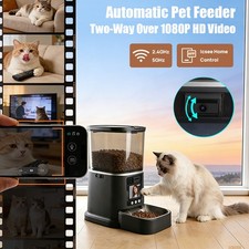 5L Automatic Cat Feeder with Camera, 5G WiFi Smart Pet Feeder with 2-Way Video