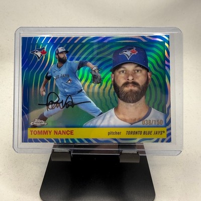2025 Topps Chrome Platinum - Tommy Nance #378 Blue Vibration /150 Blue Jays 
