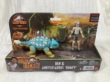 Jurassic World Ben and Ankylosaurus Bumpy Camp Cretaceous Dino Escape Pack Set