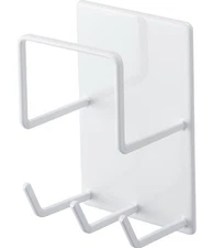Yamazaki Magnetic Bathroom Cleaning Tool Holder White Bathroom Rack