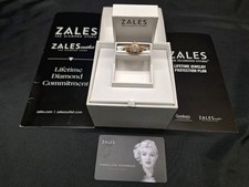 Zales Jewelry 14k Karat Size 7 Rose Gold Diamond Ring Marilyn Monroe Collection