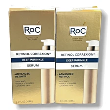 ROC Retinol Correxion Deep Wrinkle Serum + Advanced Retinol 1.0fl.oz. [LOT OF 2]