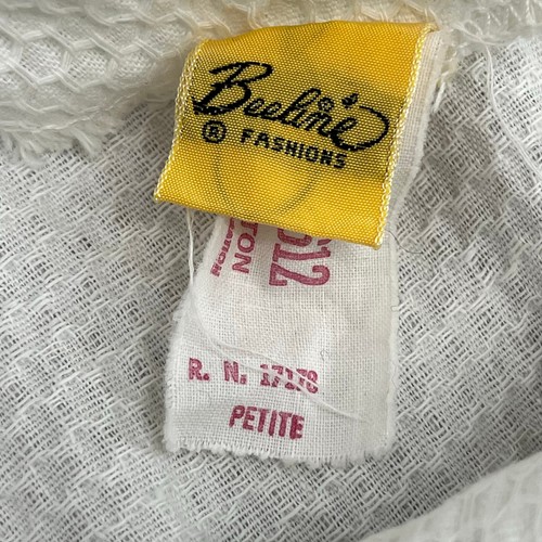 Vintage Beeline Fashions Petite Sleeveless Button Down Empire Cotton Maxi Dress - Picture 7 of 11