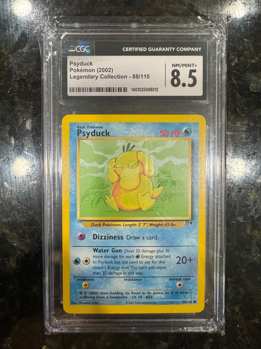 CGC 8.5 Psyduck 2002 Legendary (Collection) 88/110 Pokemon Card | eBay