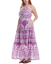 Farm Rio Sweet Garden Lilac Maxi Dress Women's Xxs