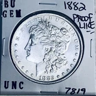 1882 BU GEM MORGAN SILVER DOLLAR UNC /MS+++ U.S. MINT RARE COIN 7819