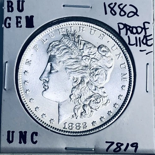 1882 BU GEM MORGAN SILVER DOLLAR UNC /MS+++ U.S. MINT RARE COIN 7819