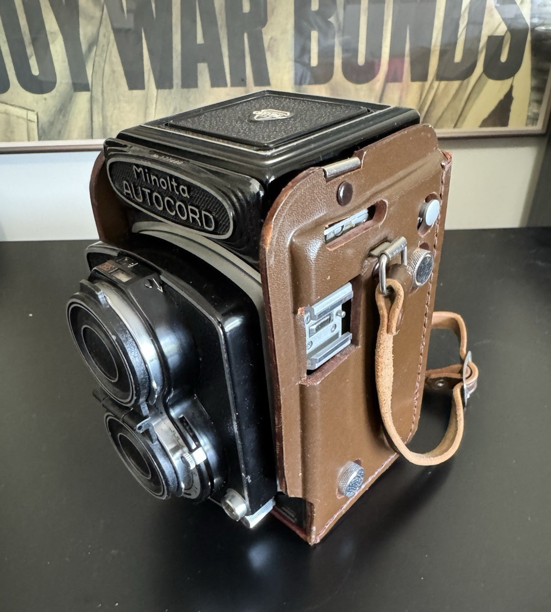 MINOLTA AUTOCORD TLR Film Camera + Rokkor 75mm f3.5 + Case + Box
