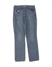 LEVI'S Womens 505 High Rise Straight Jeans US 14 XL W32 L32 Blue Cotton DH42