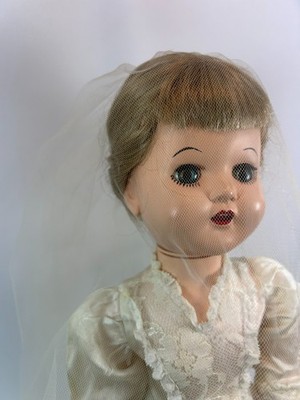 Vintage Mary-Lou Walker Bride Doll 18'' 1954