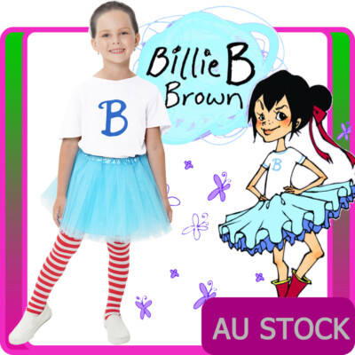 Girls Billie B Brown Costume Fancy Dress Book Week T-shirt Kids Child White | eBay Australia Girls Billie B Brown Costume Fancy Dress Book Week T-shirt Kids Child White | eBay Australia