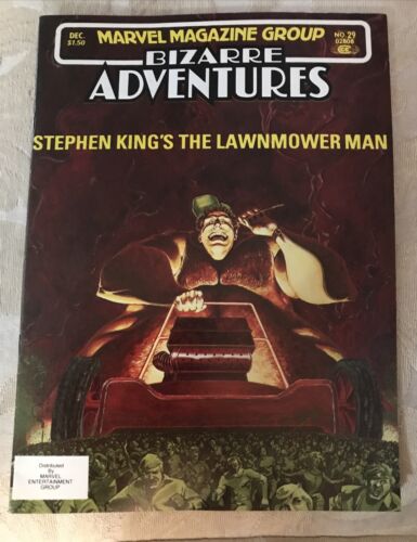 Bizarre Adventures #29 Stephen King's Lawnmover Man magazine (1981, Marvel) - Picture 1 of 4