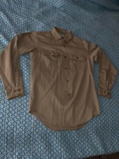 Penneys Vintage Big Mac Khaki Soil Release Work Shirt Medium