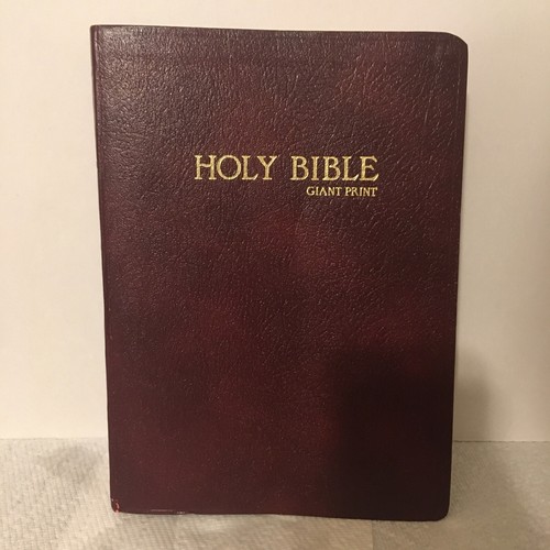 Holy Bible KJV Giant Print Dictionary Concordance Red Letter Dugan 712 Shelf - Picture 2 of 3