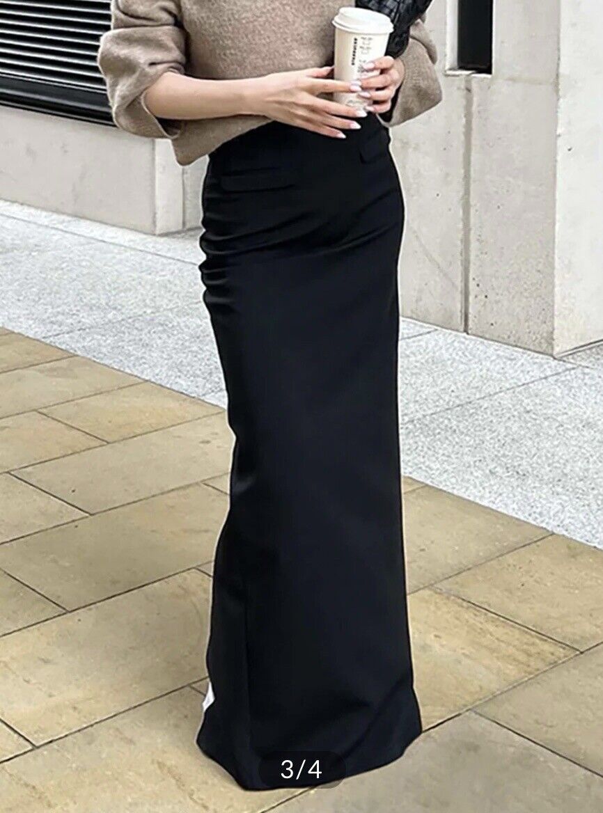 Black Runched Maxi Skirt | eBay Black Runched Maxi Skirt | eBay