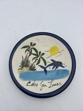 5.25” Trinket Dish From Cabo San Lucas Signed