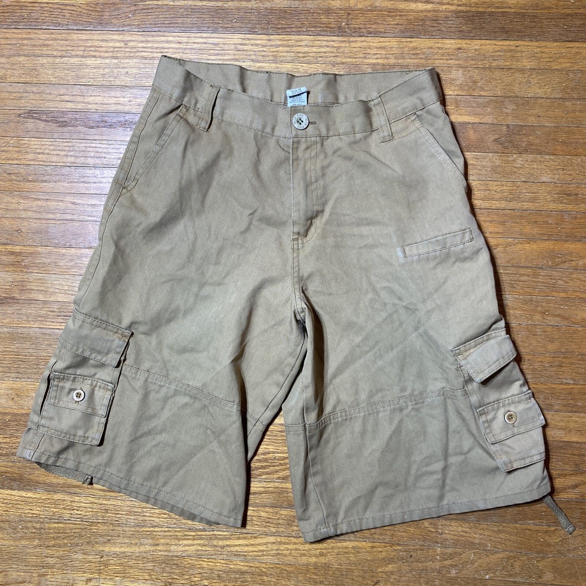 Blue Rag Cargo Shorts Size 18 (28” Waist) Boys Khaki Utility