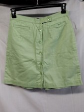 VINTAGE VAN HEUSEN SHORT PANTS SIZE 10 GREEN ZIP  BUTTON CLOSURE NWT 100 ...