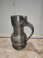 Ancien Récipient Pichet en Etain  Étain Du Manoir A Saisir 