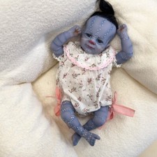 16in Painted Fairy Avatar Reborn Baby Doll Vivid Soft Touch 3D Skin Rooted Hair