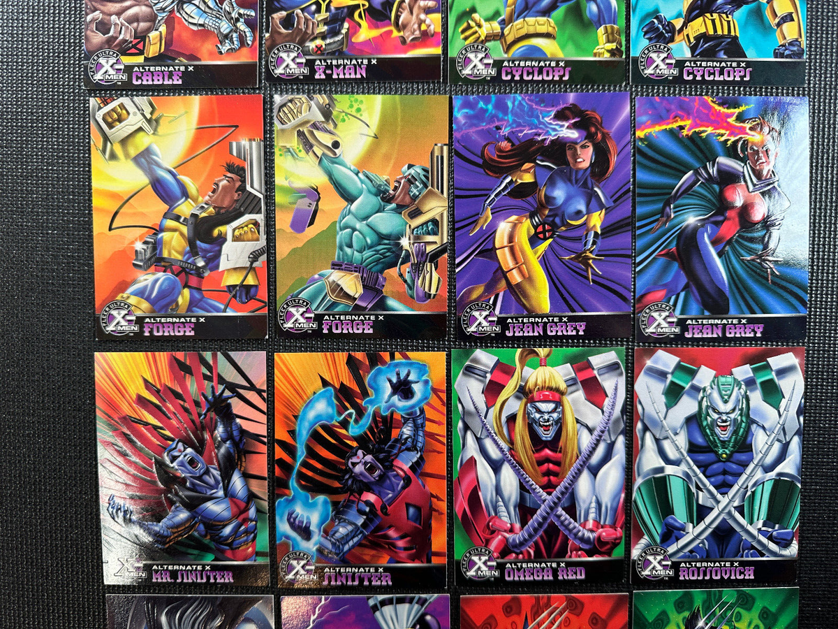 1995 Fleer Ultra X-Men Chromium - Alternate X - Complete 20