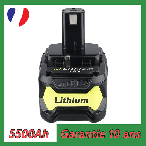 Batterie Lithium 18V 12Ah Pour Outils RYOBI RB18L50 - Compatible P108, P109, P104 - Garantie 10 Ans