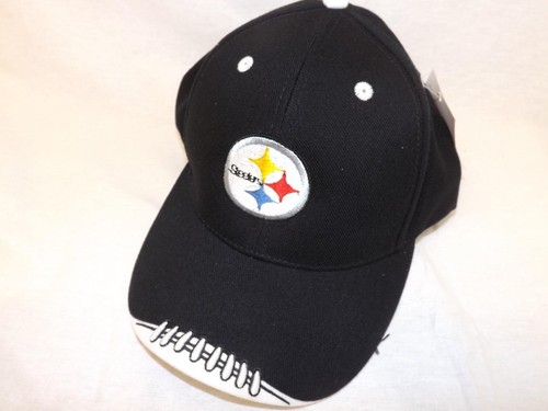 New Pittsburgh Steelers Mens Unisex Adult OSFA Black Adjustable Hat - Picture 5 of 6
