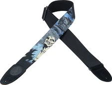 LEVY'S MSSC8V-003  2" WIDE COTTON GUITAR STRAP WITH PRINTED VAMPIRE DESIGN