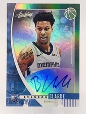 Brandon Clarke 2019-20 Panini Absolute Auto RC  Memphis Grizzlies 1/5 Emerald 🔥