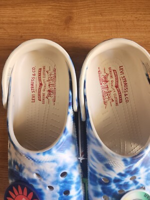 LEVIS X CROCS Classic Clogs Limited Edition M10/W12 Flower 