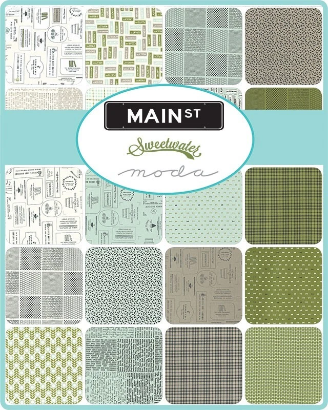 MAIN STREET Charm Pack Moda quilting Fabric sew Sweetwater Retro Graphic 55640PP - Image 2 of 4