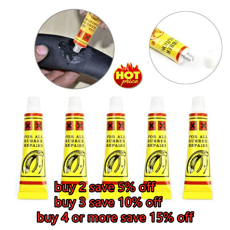 5pcs Rubber Solution Cement Puncture Glue Repair Bike Tyre Bicycle Hole
