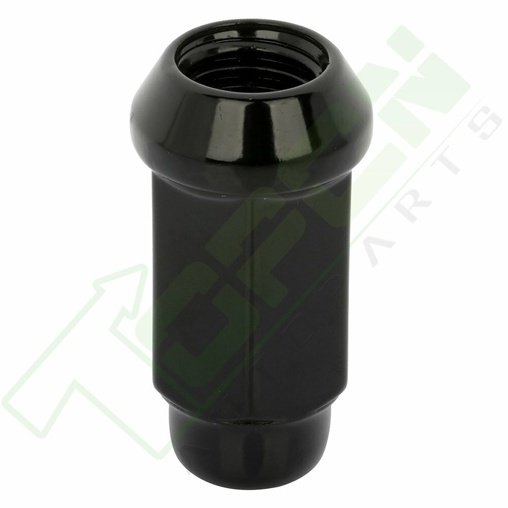 24 Pack Black Acorn Lug Nuts – M14x2, 1.72” Length, Fits Lincoln Mark LT 2006-2008