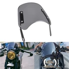 6.5-9.45" Universal Motorcycle Headlight Windshield Windshield Gray