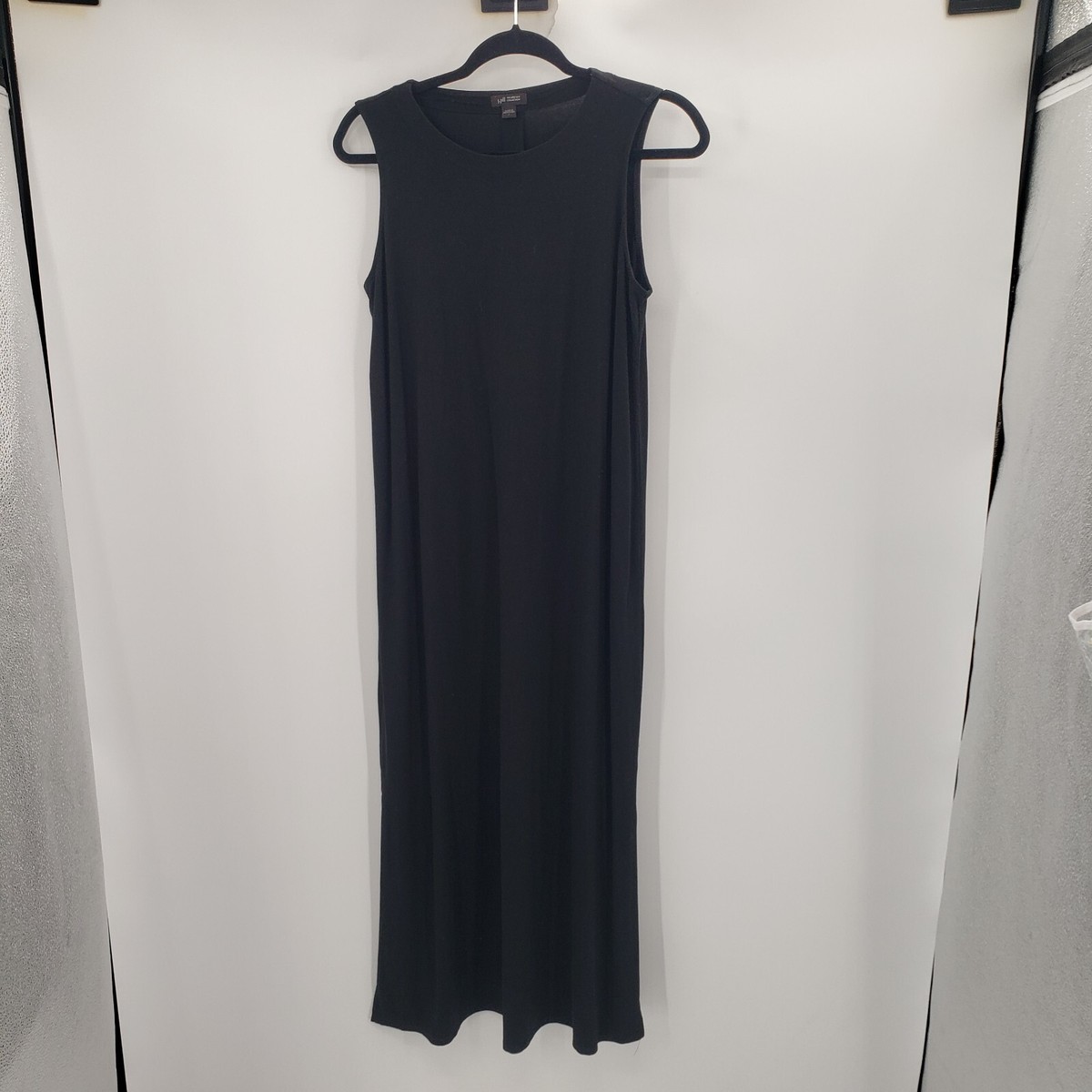 j jill black maxi dress Women's Plus Size Knit High-Neck Maxi Dress (Black) (Size: 3X)
