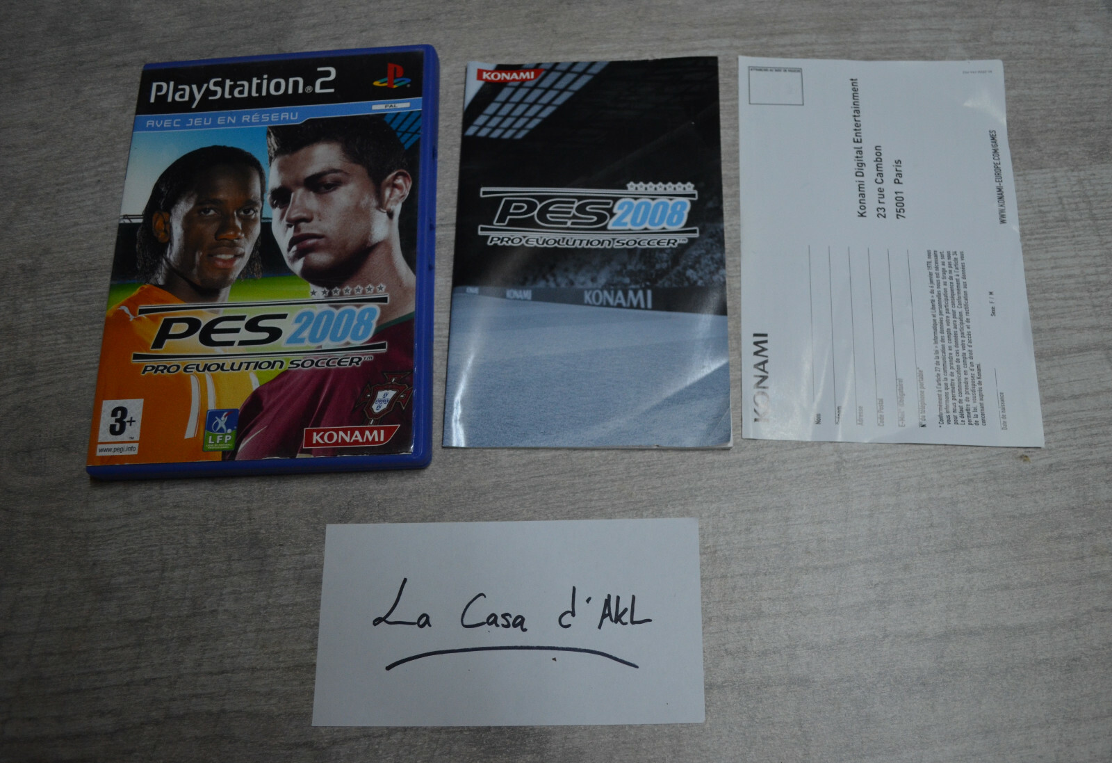 PES Pro Evolution Soccer 2008 complet sur Playstation 2 PS2 - FR