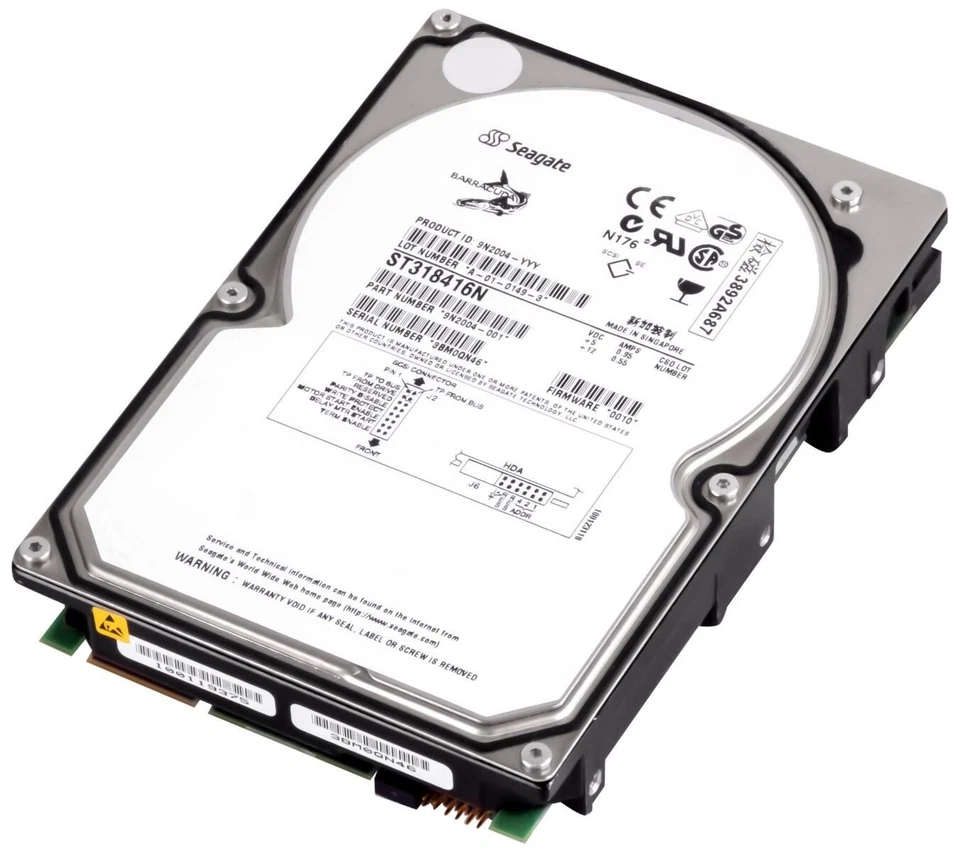 Hard Drive Seagate Barracuda 18XL ST318416N 18.4GB 7200RPM 512KB 50-PIN SCSI - Image 3 of 3