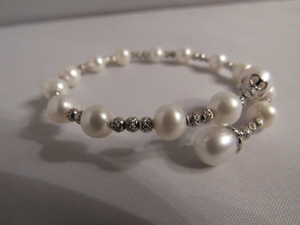 Pulsera Espléndidas Perlas Plata y Perlas - $279 Foto 3 de 4