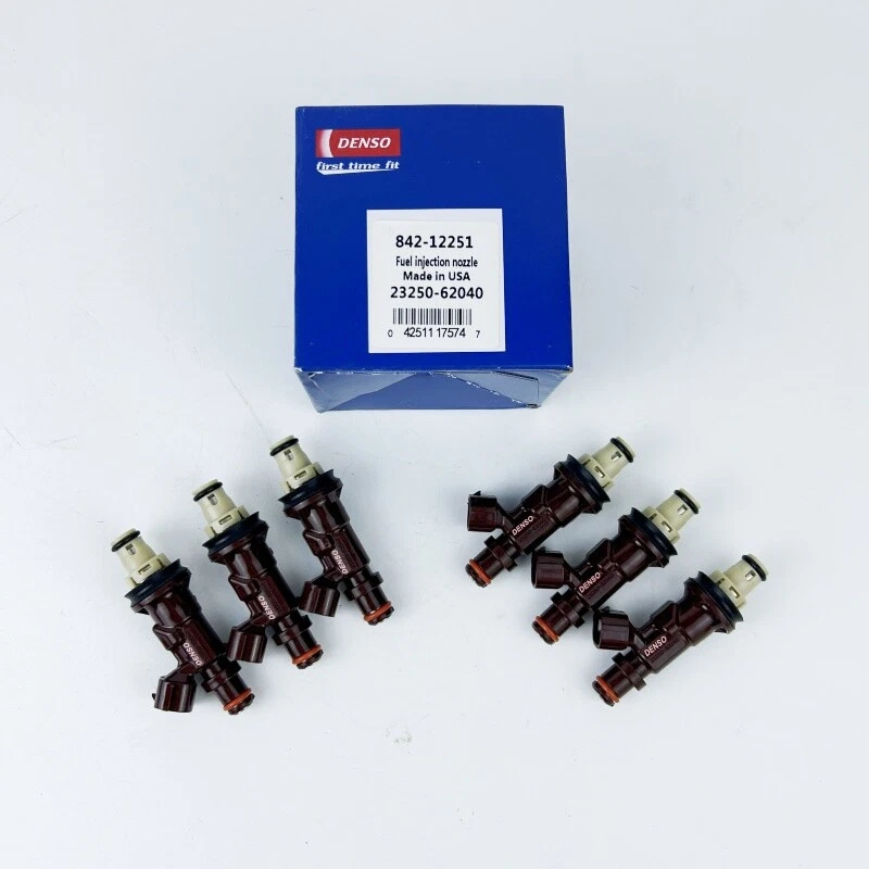 6x Denso Fuel Injectors 23250-62040 fits for 99-04 Tundra 4Runner 3.4L V6 - Изображение 2 из 4