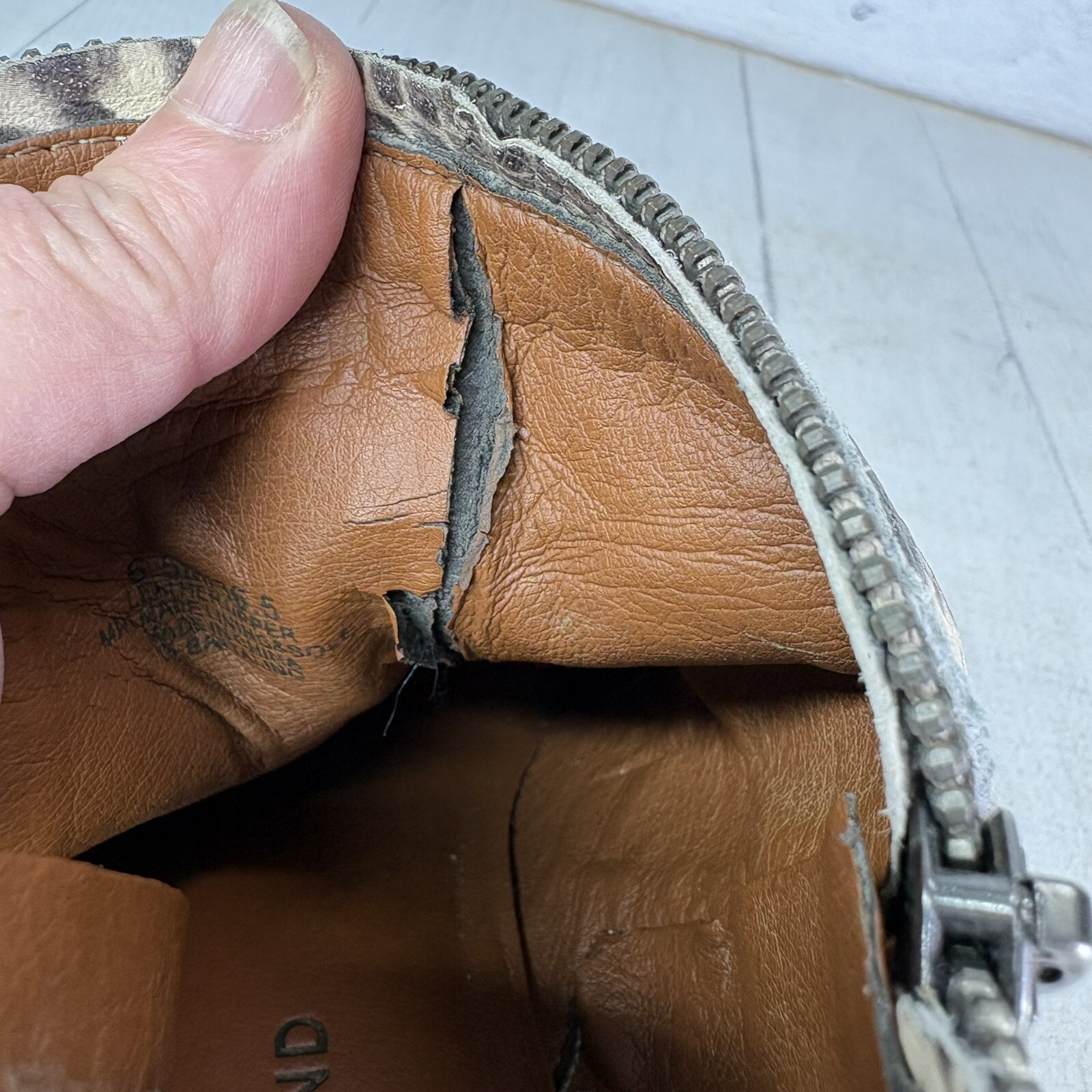 Lucky Brand  BARTALINO Python Snake Double Zip Bo… - image 19