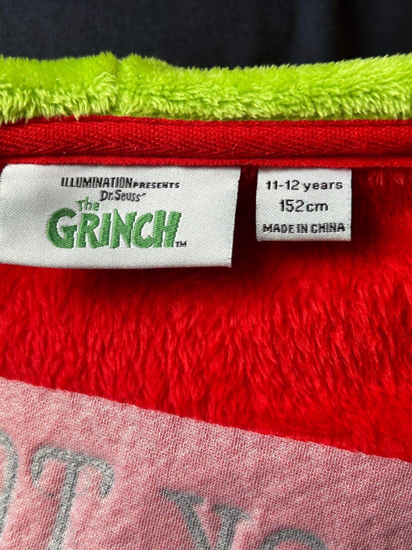 Children's Primark Dr Seuss The Grinch All In One Outfit PJ's Ages 11