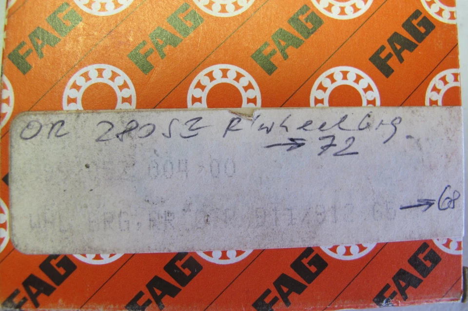 Rolamento de roda traseira FAG 6208E.TVH.C3 para Porsche 911 912 - Imagem 2 de 3