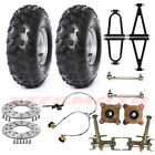 4 Stud Front Suspension Shocks Swing Arm 7' 8' Tires for 110cc 125cc Atv Quad