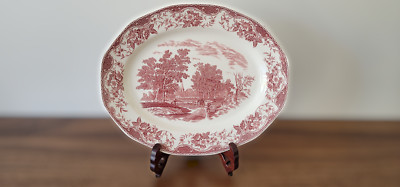 One Royal Tudor Ware Oval Serving Platter Plate Barker Bros LTP Olde England