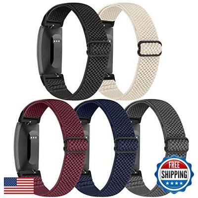 enkic Elastic Watch Band Compatible with Fitbit Inspire /3/2/HR/Ace 2/3, Soft