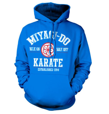 Mister Miyagi Do 1984 Karate Kid Dojo Männer Men Sweatshirt Hoodie Blue Blau